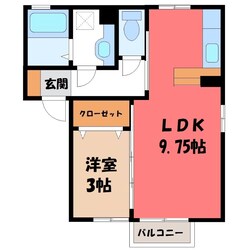 シャルムトロン Bの物件間取画像